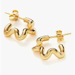 Missoma Squiggle Small Hoop Earrings